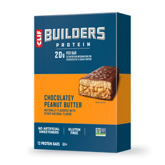 CLIF BUILDERS Chocolatey Peanut Butter Plant Based Protein Bars