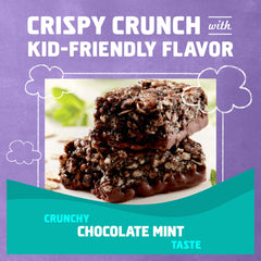 Zbar Protein Chocolate Flavored Mint Crispy Snack Bars, Gluten Free Protein Bars