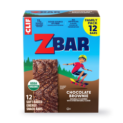Zbar Chocolate Brownie Soft-Baked Energy Snack Bars, Organic Granola Bars